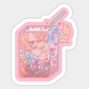 WayV Ten Asian drink peach NCT Sticker